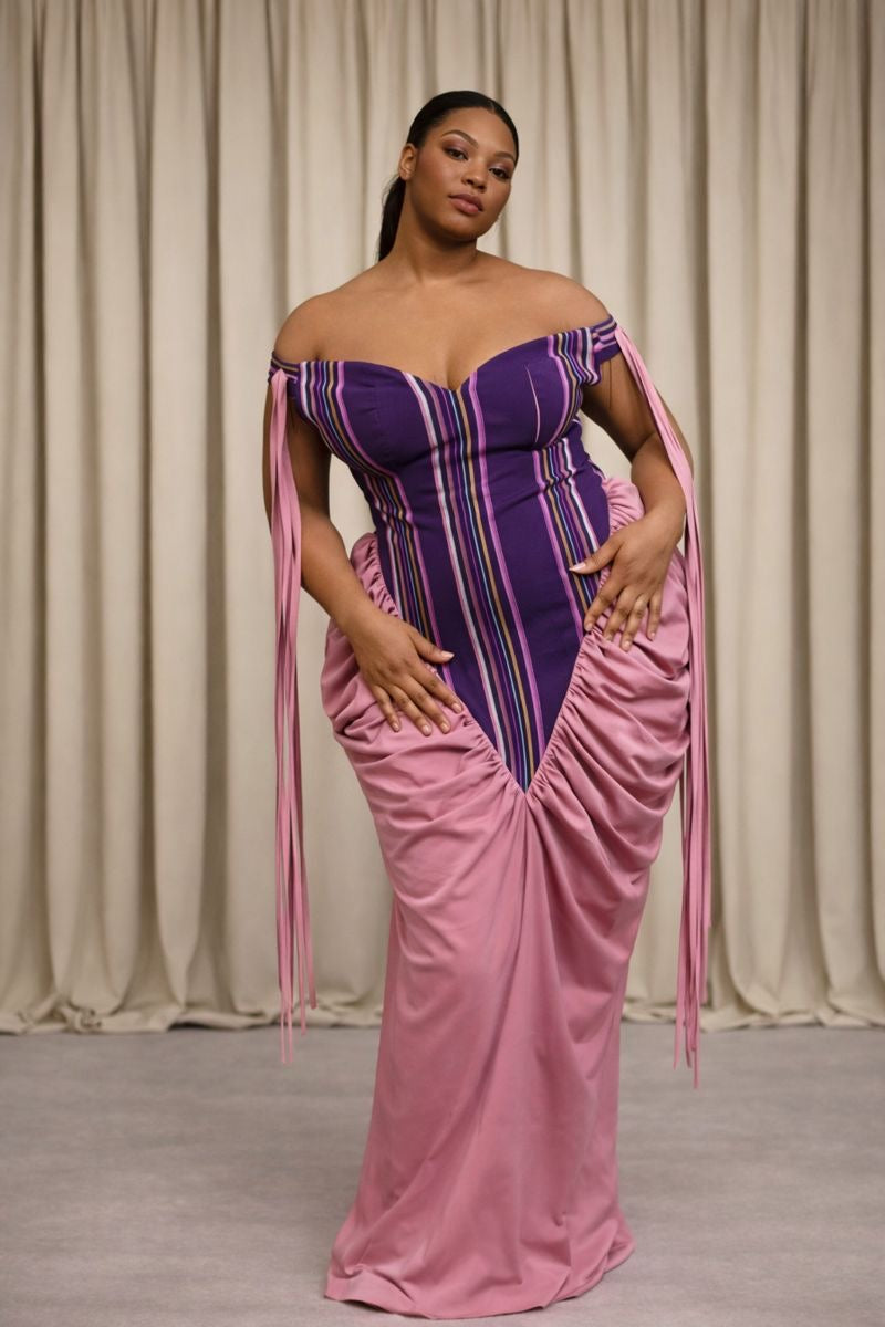 Zuri Drape Gown