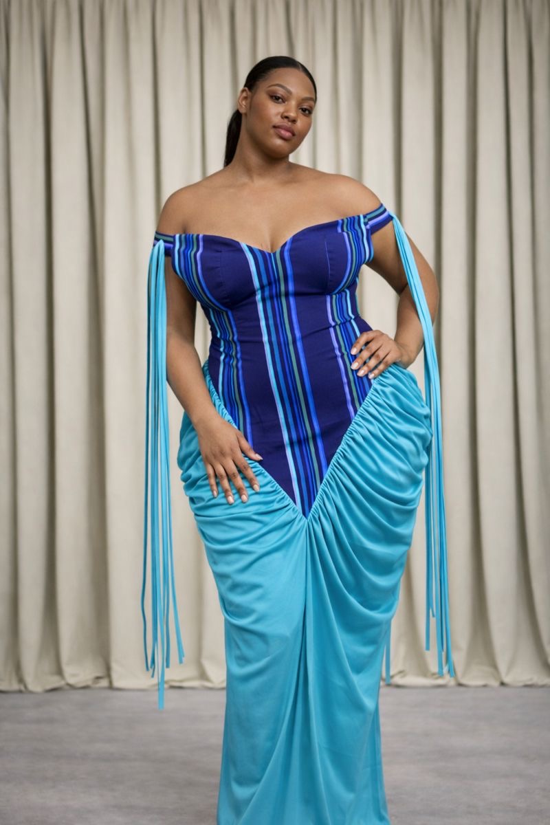 Zuri Drape Gown